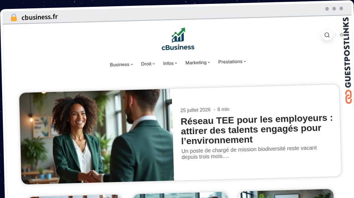 Publish Guest Post on cbusiness.fr
