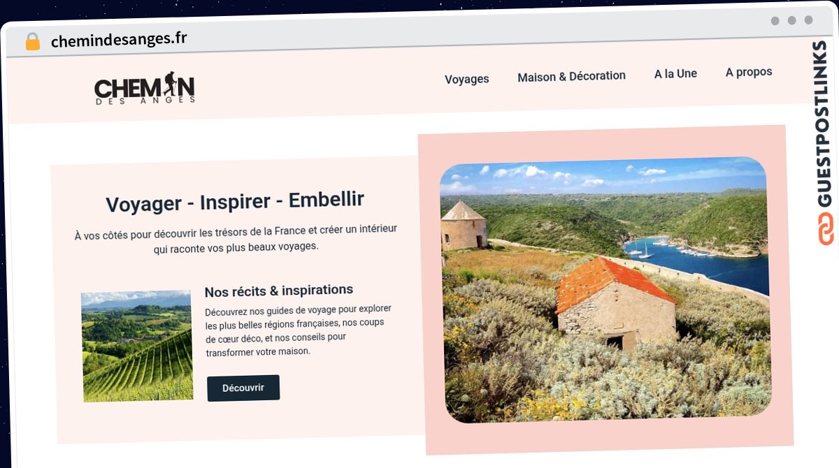 Publish Guest Post on chemindesanges.fr