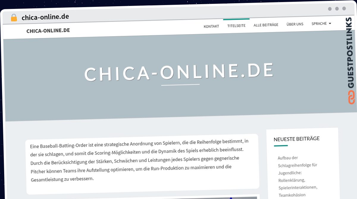 Publish Guest Post on chica-online.de