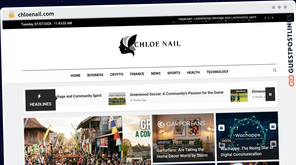 Publish Guest Post on chloenail.com