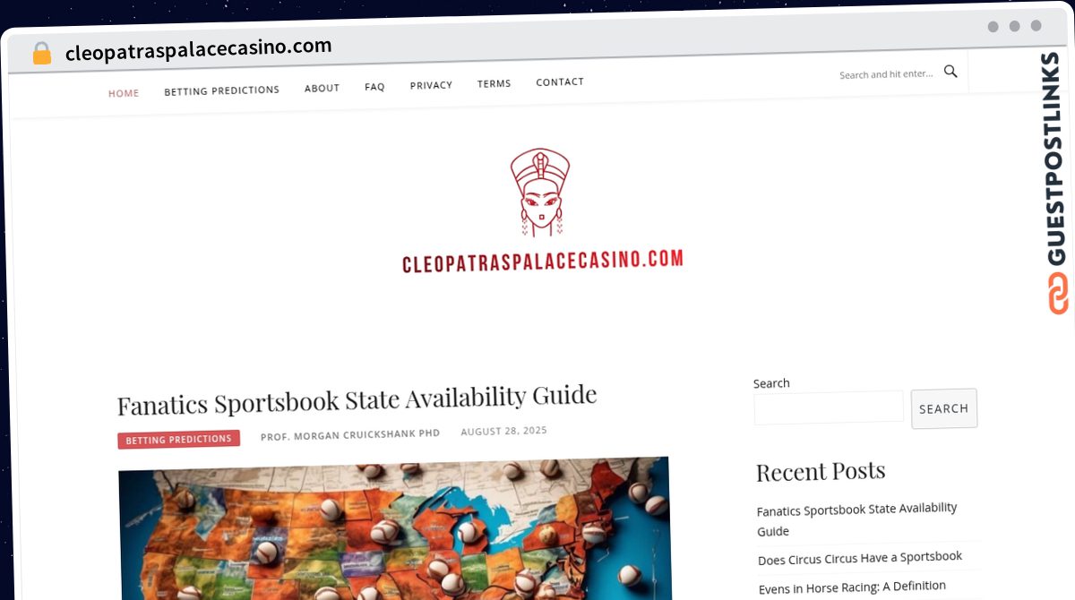 Publish Guest Post on cleopatraspalacecasino.com