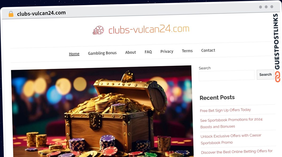 Publish Guest Post on clubs-vulcan24.com