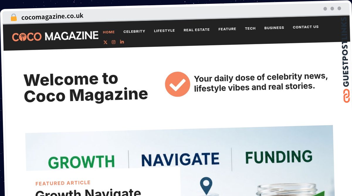 Publish Guest Post on cocomagazine.co.uk