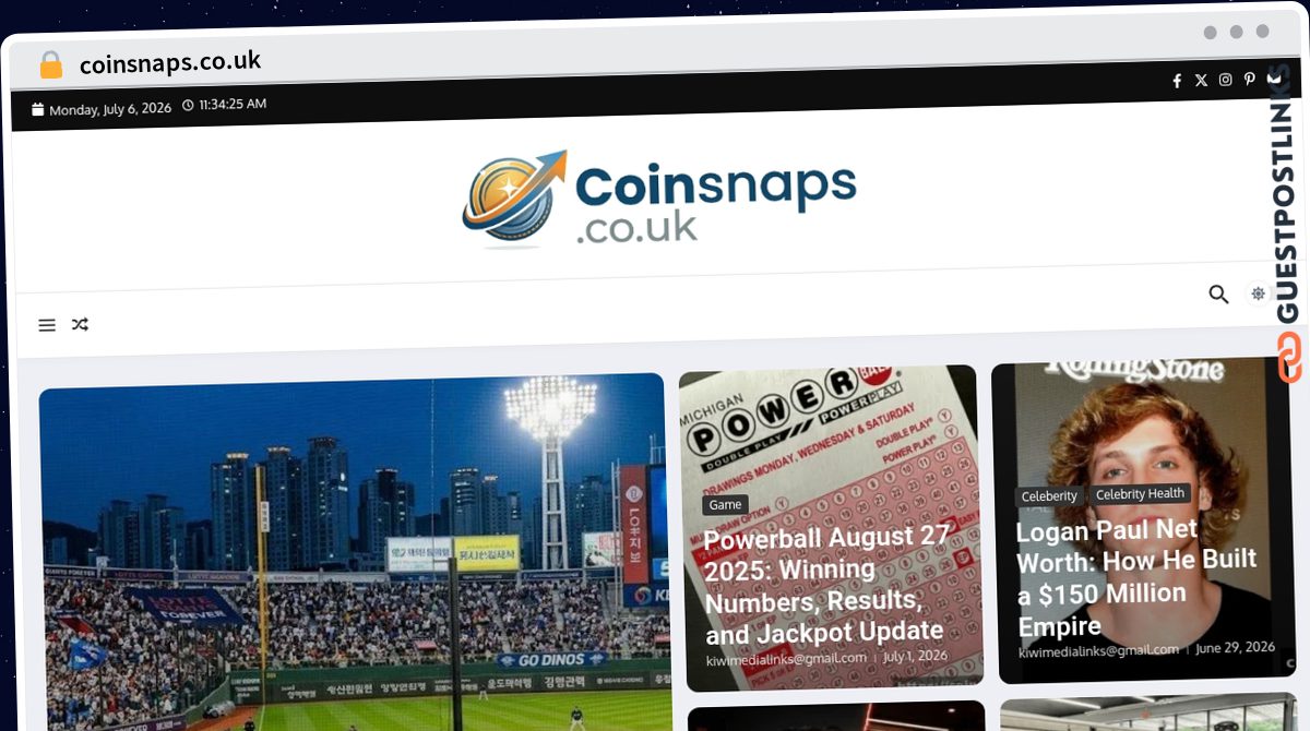 Publish Guest Post on coinsnaps.co.uk