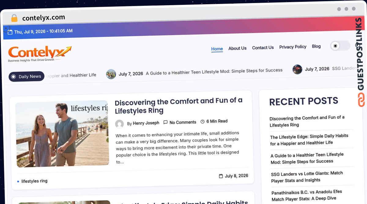 Publish Guest Post on contelyx.com