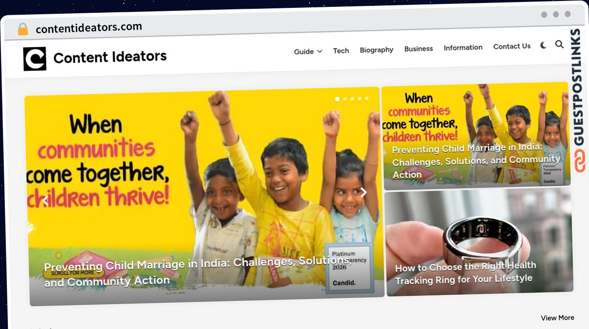 Publish Guest Post on contentideators.com