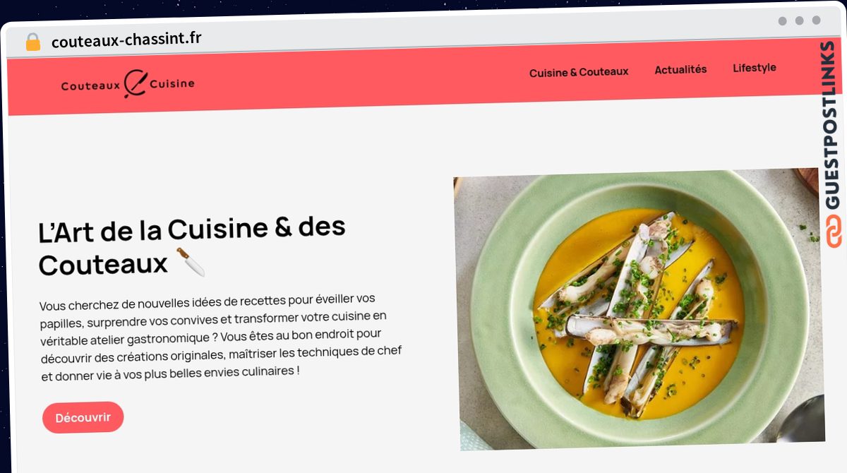 Publish Guest Post on couteaux-chassint.fr