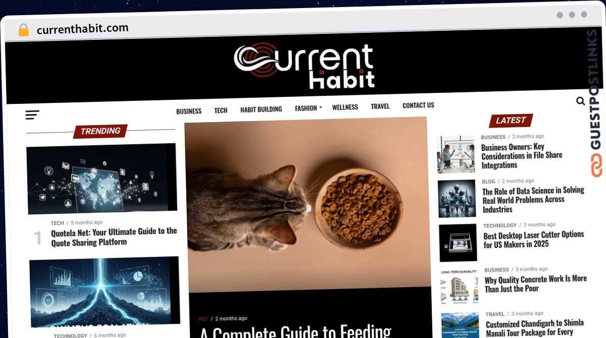 Publish Guest Post on currenthabit.com