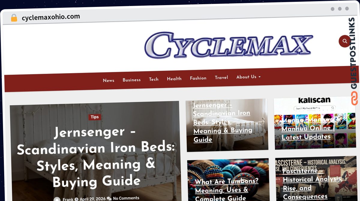 Publish Guest Post on cyclemaxohio.com