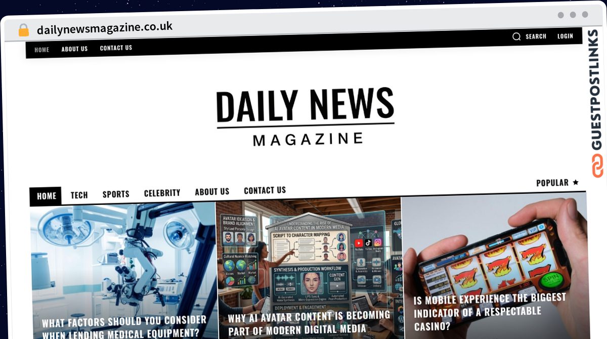 Publish Guest Post on dailynewsmagazine.co.uk