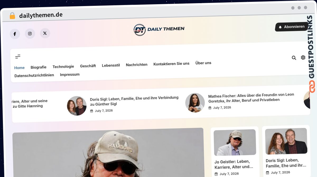 Publish Guest Post on dailythemen.de