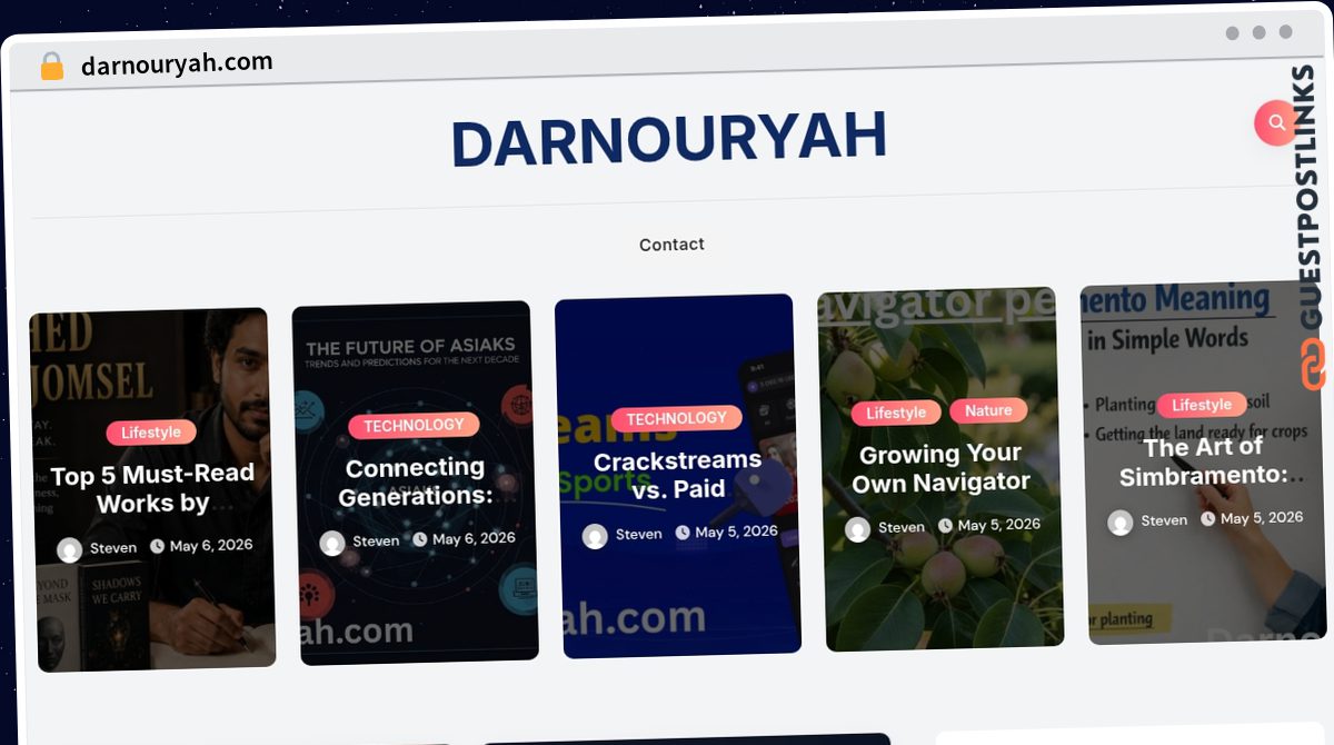 Publish Guest Post on darnouryah.com