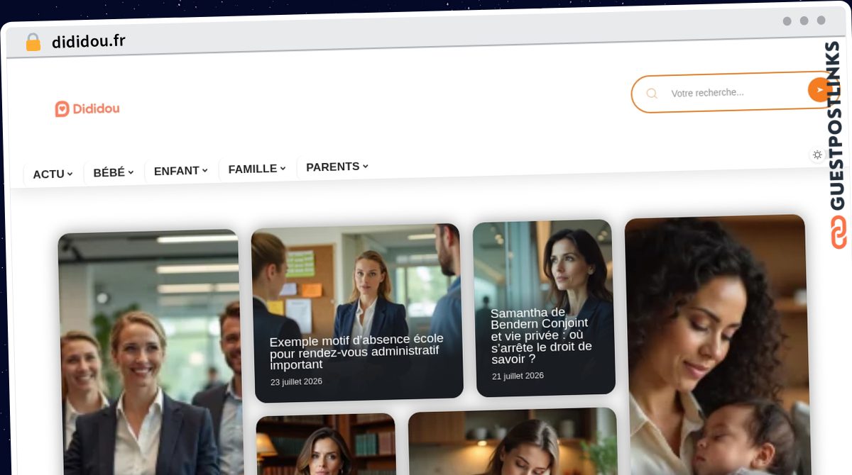 Publish Guest Post on dididou.fr