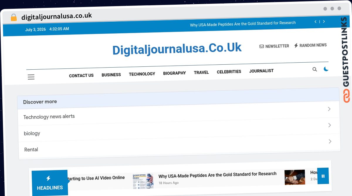 Publish Guest Post on digitaljournalusa.co.uk