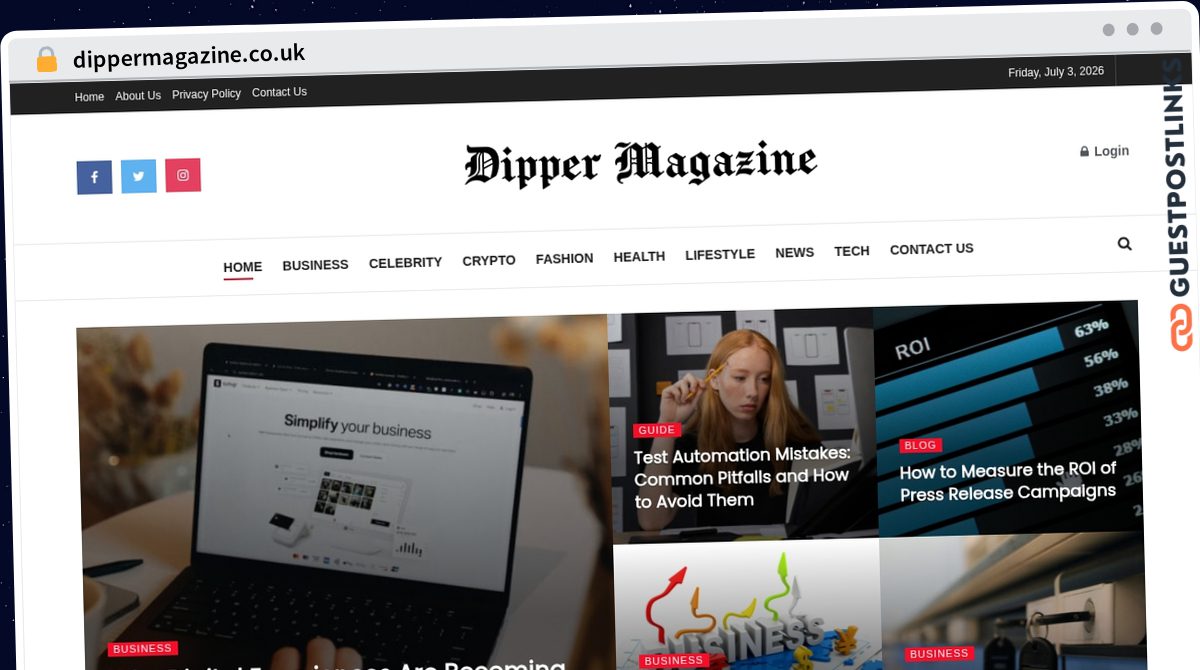 Publish Guest Post on dippermagazine.co.uk