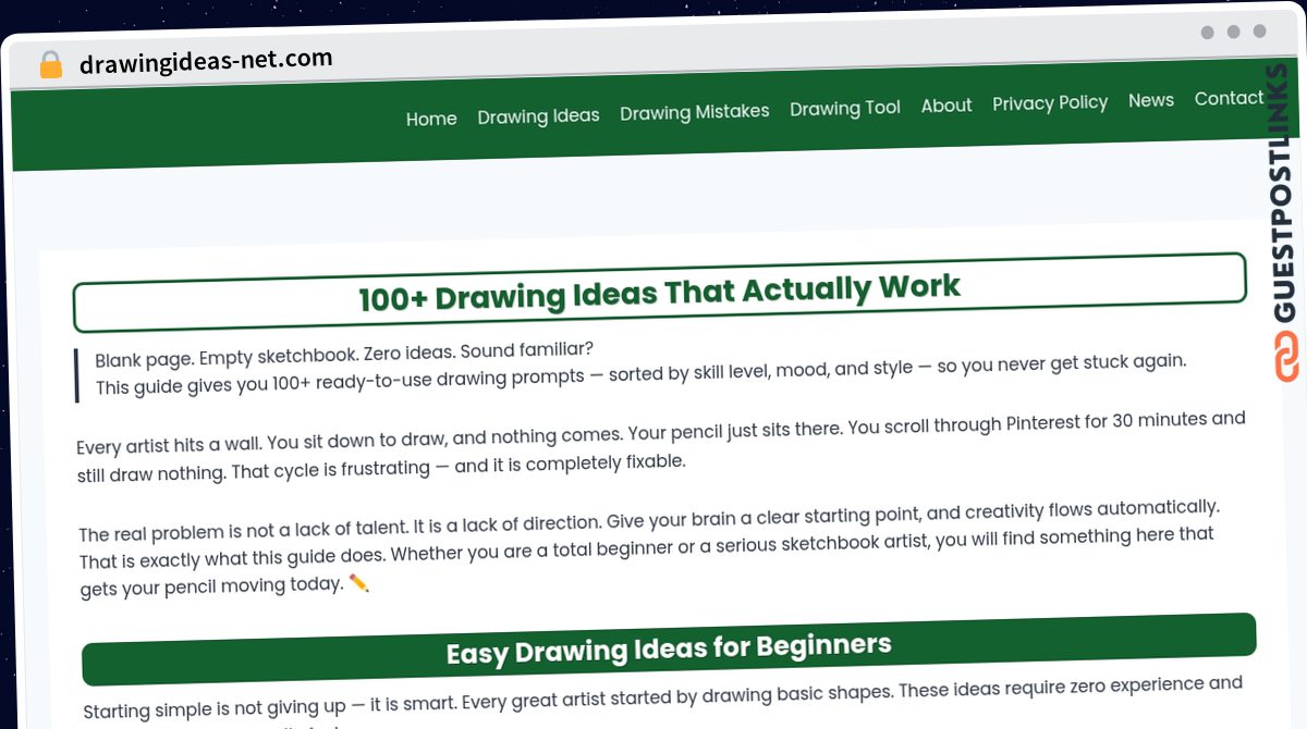 Publish Guest Post on drawingideas-net.com