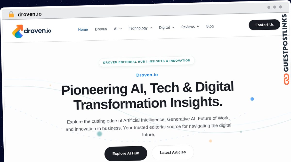 Publish Guest Post on droven.io