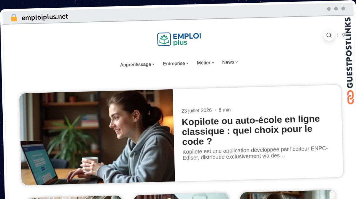 Publish Guest Post on emploiplus.net