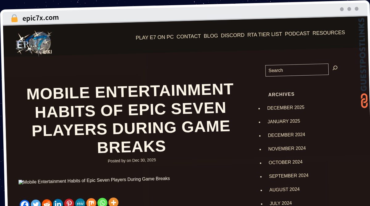 Publish Guest Post on epic7x.com