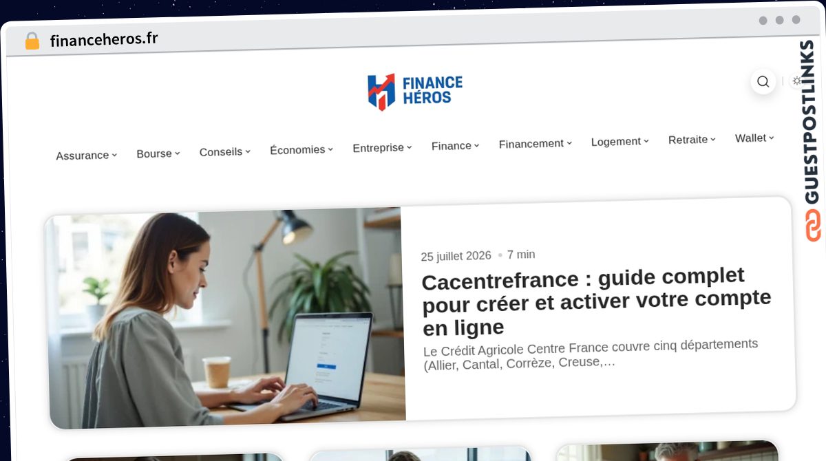 Publish Guest Post on financeheros.fr