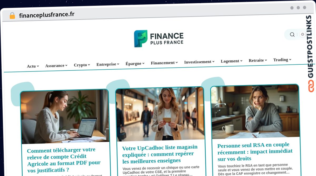 Publish Guest Post on financeplusfrance.fr