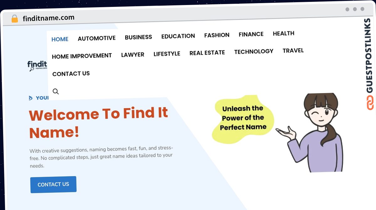 Publish Guest Post on finditname.com