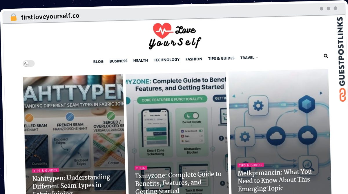 Publish Guest Post on firstloveyourself.co