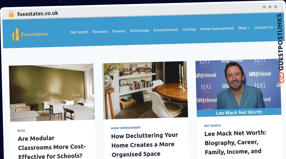 Publish Guest Post on foxestates.co.uk
