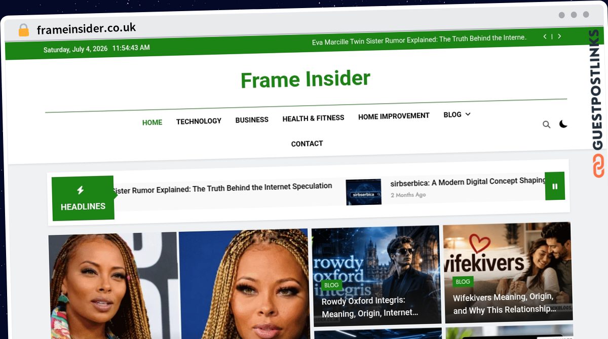 Publish Guest Post on frameinsider.co.uk