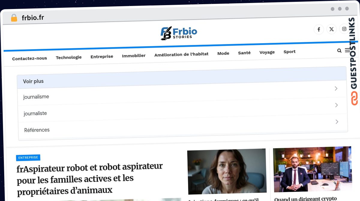 Publish Guest Post on frbio.fr