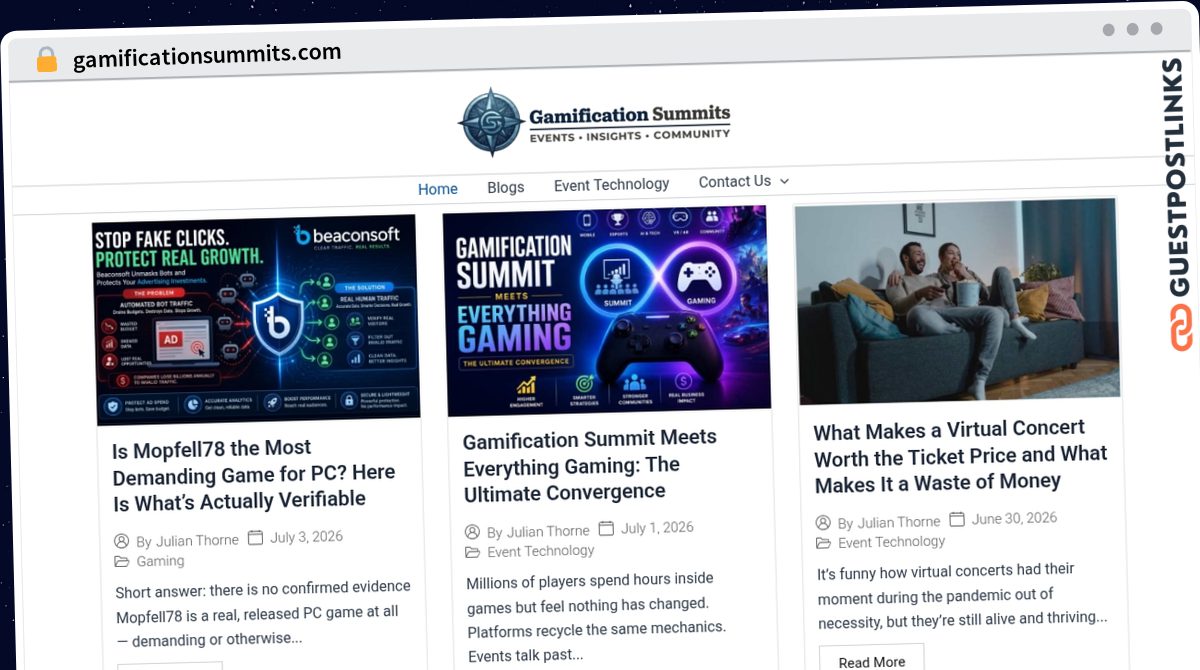 Publish Guest Post on gamificationsummits.com