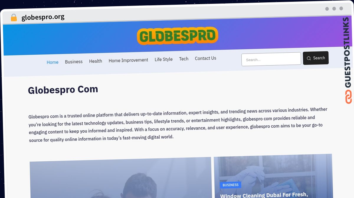 Publish Guest Post on globespro.org
