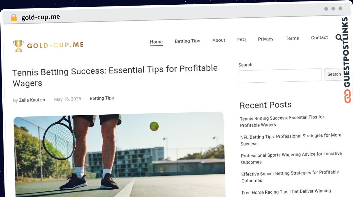 Publish Guest Post on gold-cup.me