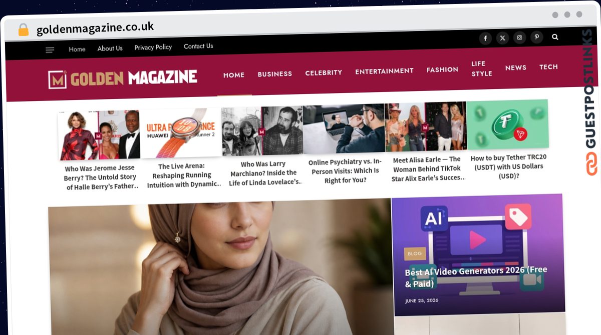 Publish Guest Post on goldenmagazine.co.uk