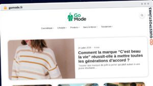 Publish Guest Post on gomode.fr
