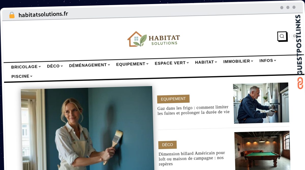 Publish Guest Post on habitatsolutions.fr