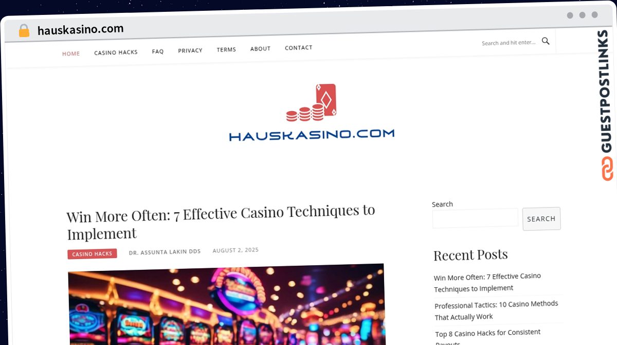 Publish Guest Post on hauskasino.com