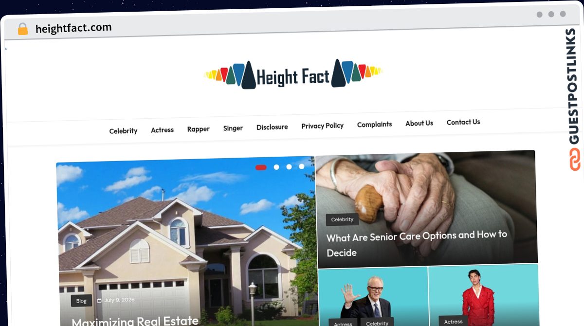 Publish Guest Post on heightfact.com