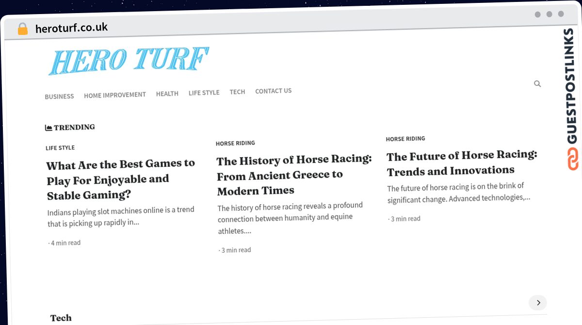 Publish Guest Post on heroturf.co.uk