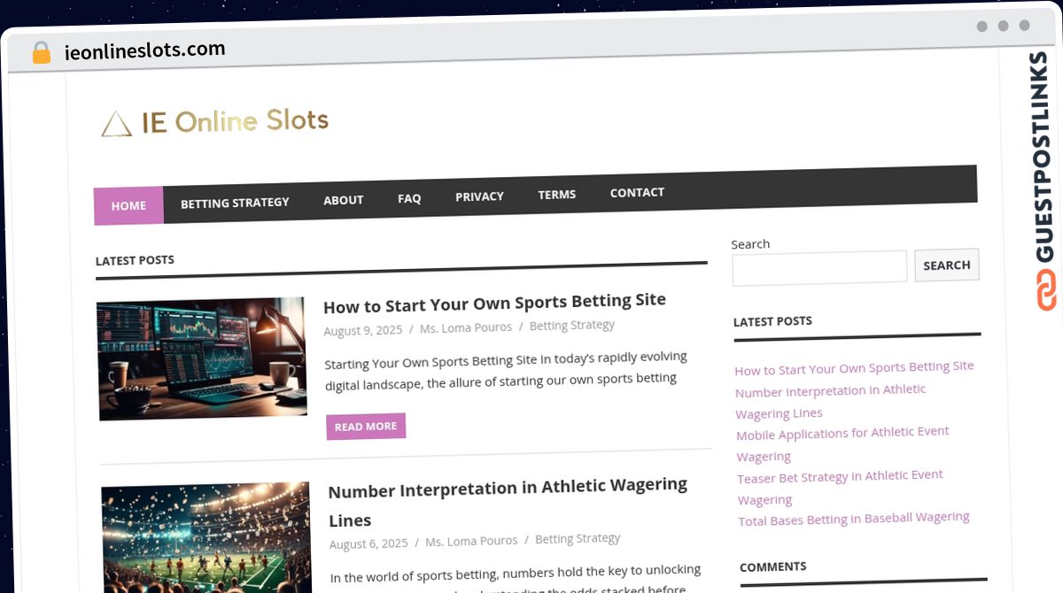 Publish Guest Post on ieonlineslots.com