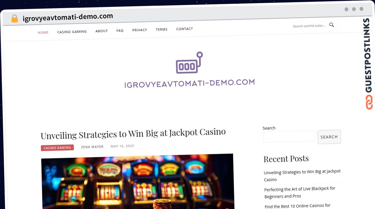 Publish Guest Post on igrovyeavtomati-demo.com