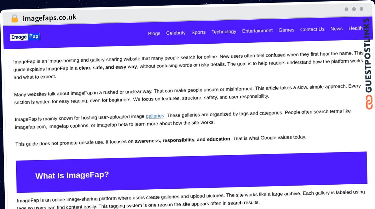 Publish Guest Post on imagefaps.co.uk