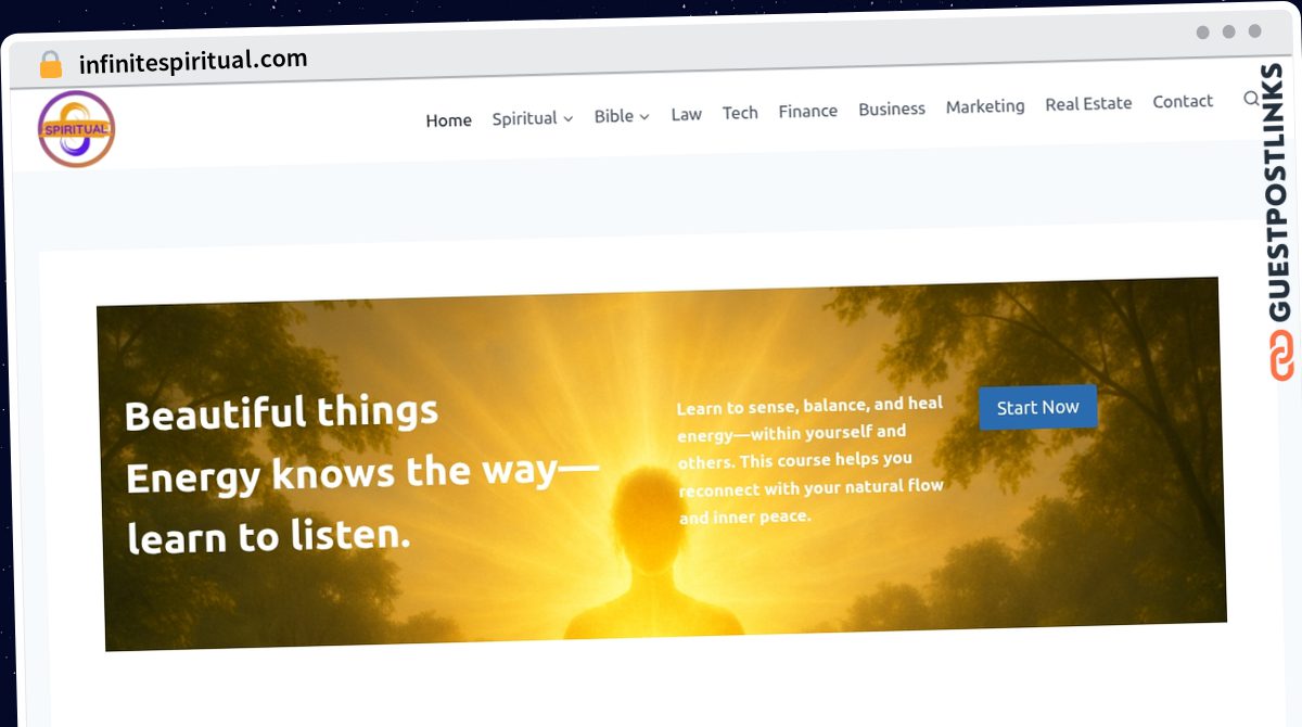 Publish Guest Post on infinitespiritual.com