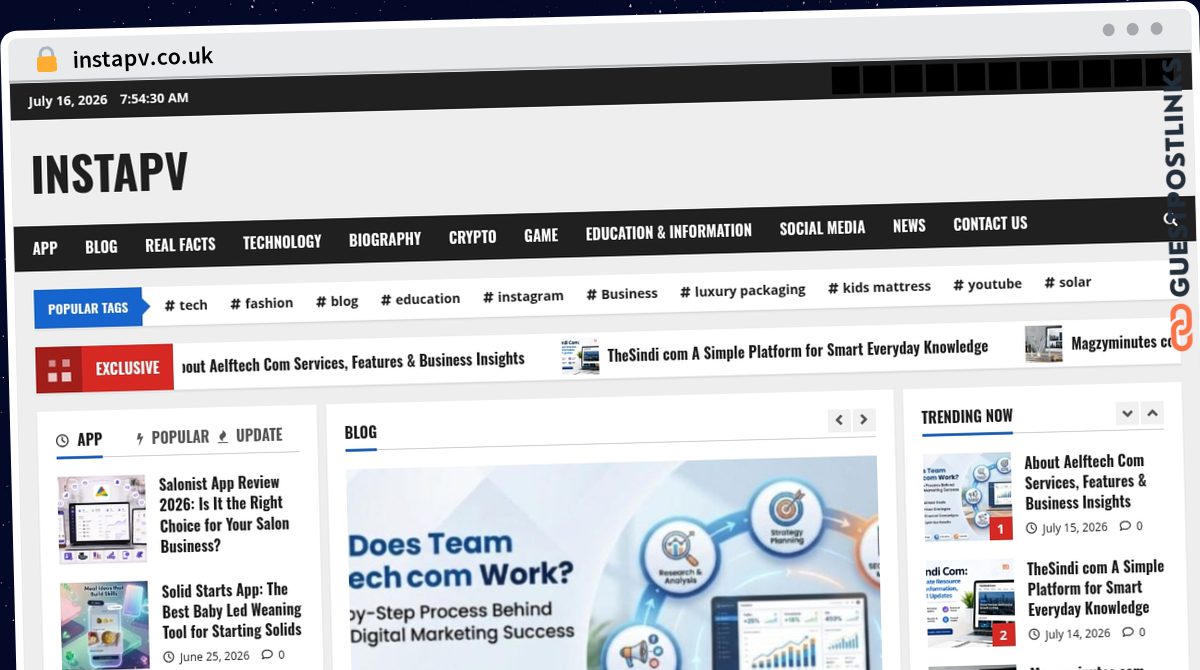 Publish Guest Post on instapv.co.uk