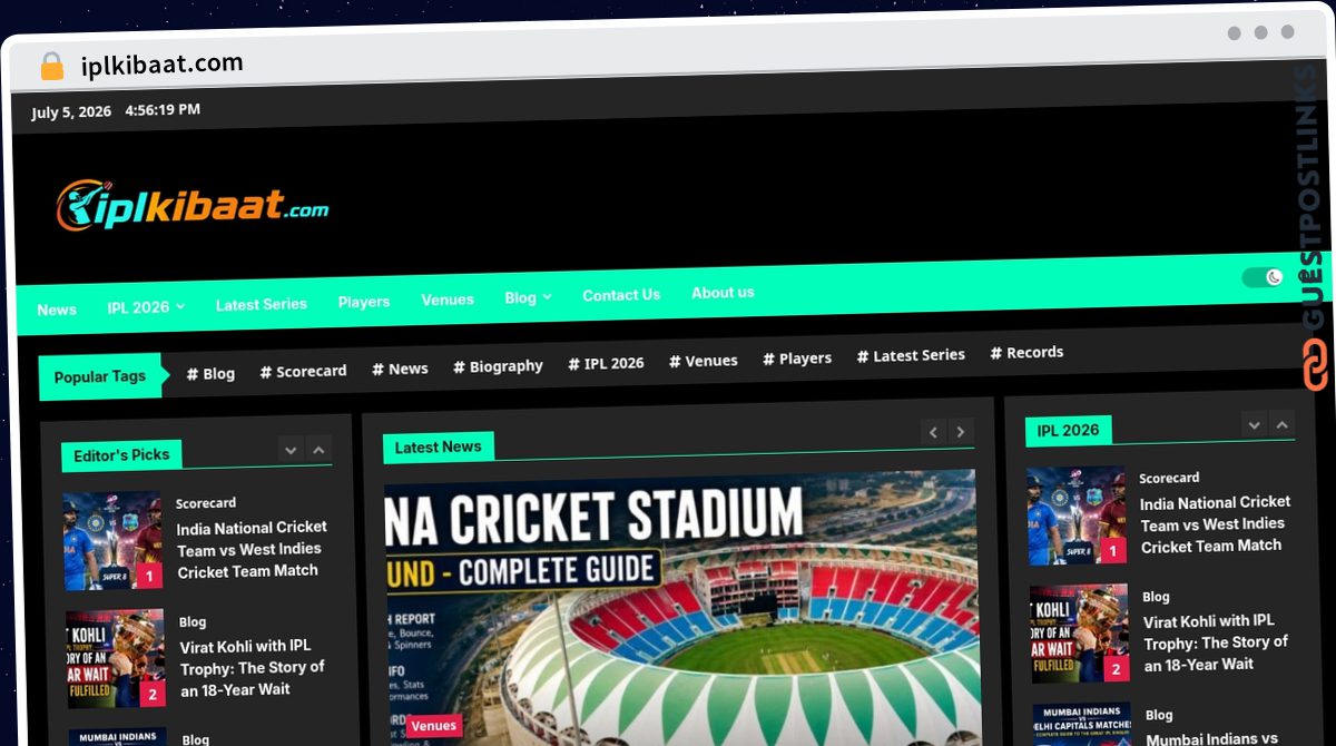 Publish Guest Post on iplkibaat.com