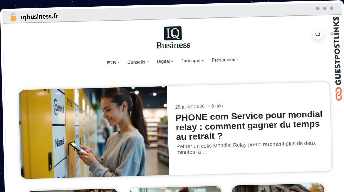 Publish Guest Post on iqbusiness.fr