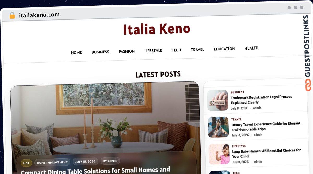 Publish Guest Post on italiakeno.com