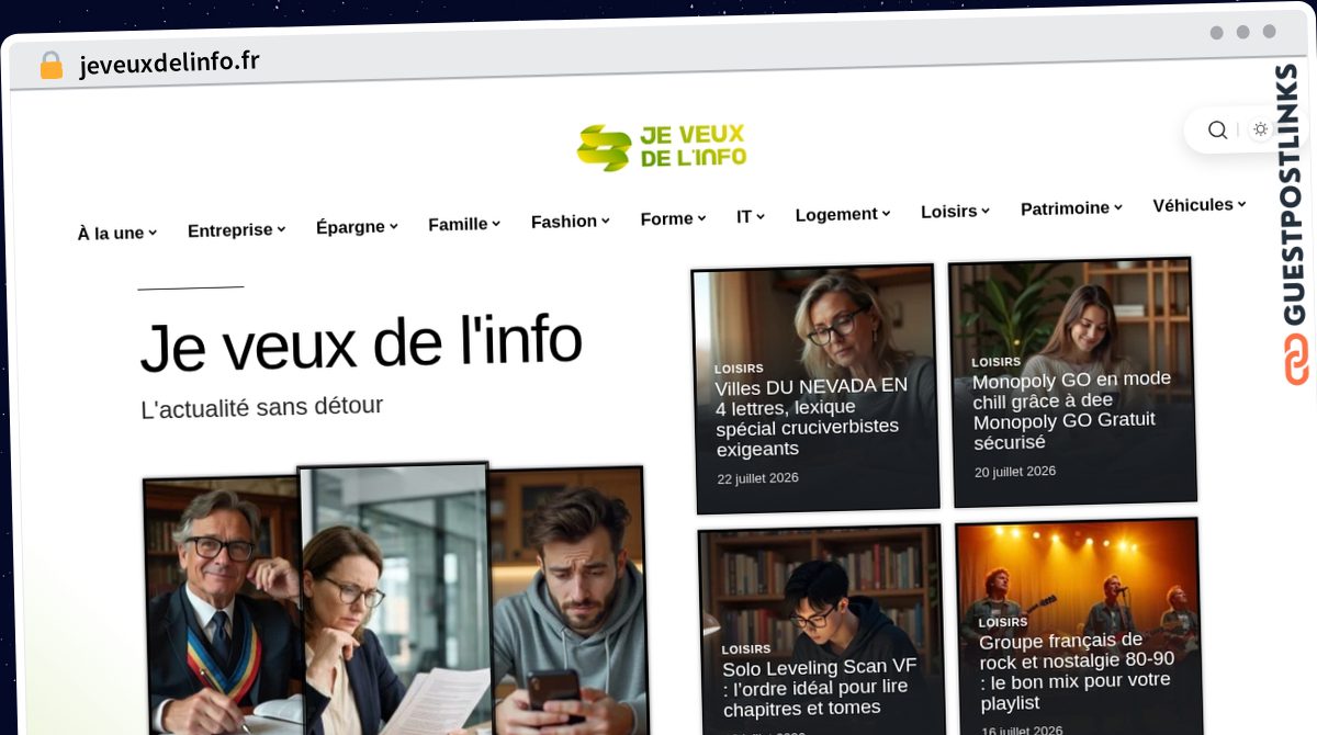 Publish Guest Post on jeveuxdelinfo.fr