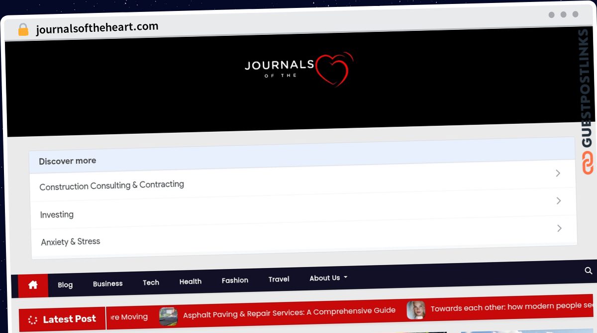 Publish Guest Post on journalsoftheheart.com