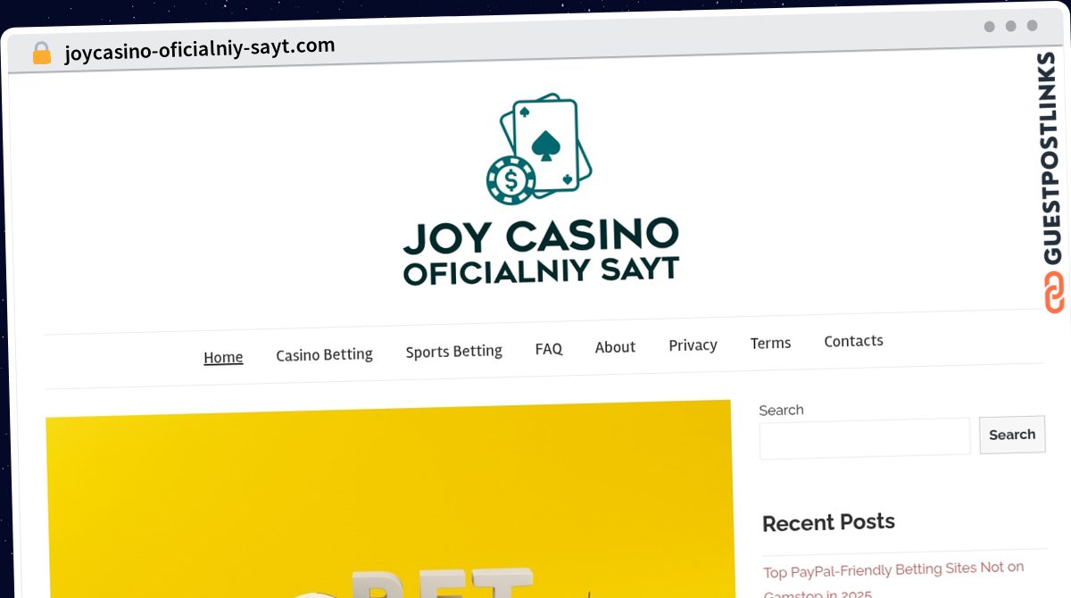 Publish Guest Post on joycasino-oficialniy-sayt.com